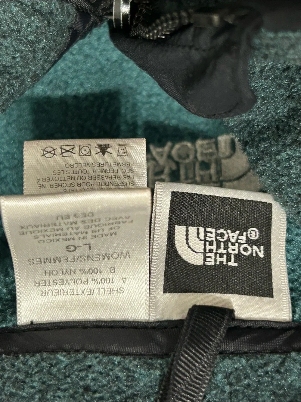 The North Face Men's Teal Full-Zip Fleece Jacket